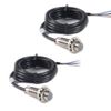 Hailege 2pcs NJK-5002C Hall Effect Sensor Proximity Switch NPN 3-Wires Normally Open