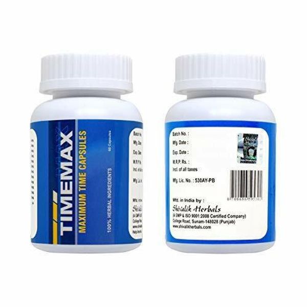 SH Herbals Timemax Maximum Time Caps Improve Health - 60 Capsules