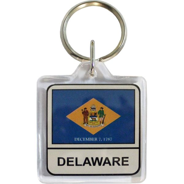 Flagline Delaware - Lucite Keyring