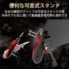 Elecom P-GMGT6B01RD Smartphone Game Tablet Controller [Grip / 6 Buttons] Direct Touch Button Included for FPS Games, Red