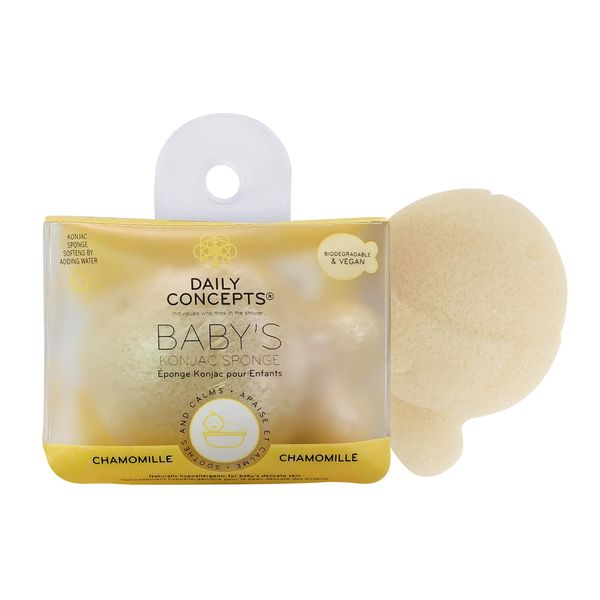 Daily Concepts, Your Baby Konjac Sponge, (CHAMOMILLE)