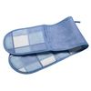 Blue Check Double Oven Glove Checked Kitchen Pot Holder with Hanging Loop