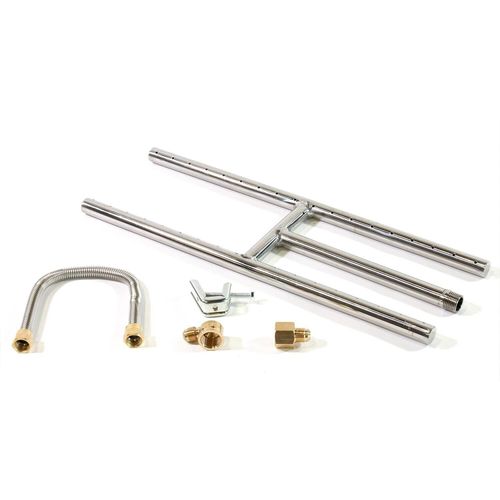 18" x 6" H-Burner kit for Natural Gas Fireplaces