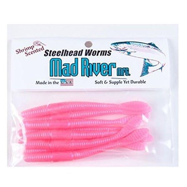 Mad River 3 Inch Steelhead Worms Pink Haze