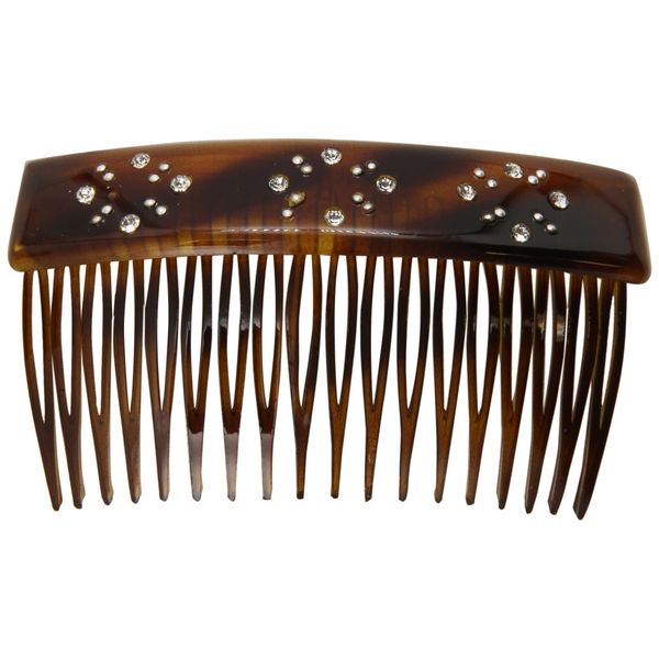 CaravanLip Comb With Stone Tortoise Shell
