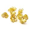 (saj) bead cap 12mm (gold)(10pcs)