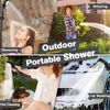 6000mAh Camping Portable Shower Filter Head Pump Rechargeable Outdoor Camp Kit