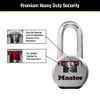 Master Lock M930XKADLHCCSEN Magnum Solid-Steel Padlock - Quantity 4