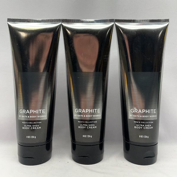 3 Graphite Bath & Body Works Men Body Cream 8 fl oz