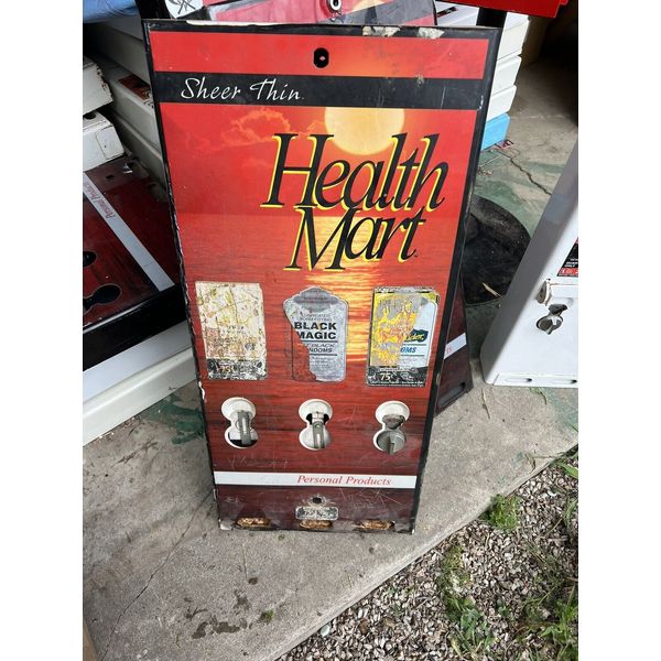 HEALTH MART PREVIOUSLY REFURBISHED VINTAGE VENDING MACHINE