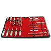 G.S 30 PCS Oral Dental Extraction EXTRACTING Forceps Elevators Mirrors with Scalpel Blades #22
