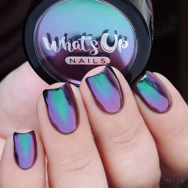 Whats Up Nails - Lilac Chrome Powder for Mirror Nails 