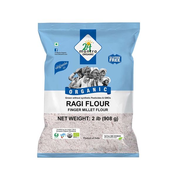 24 Mantara Organic Flour, Ragi, 2 Pound