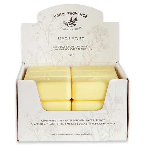 Pre de Provence LEMON MOJITO Case of 18x 150 Gram French Soap Bath Shower Bars