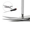 REMOS Nail & Cuticle Scissors Stainless [INOX] 9.5cm for Fingernails & cuticles