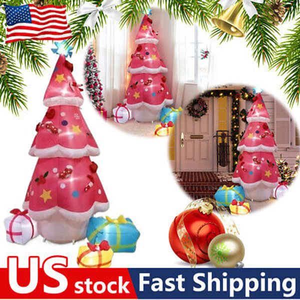 6.9FT Christmas Inflatable Tree Decor Inflatable Christmas Tree with Gift Boxes