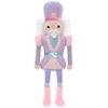 iscream Furry Plush 18.5" Nutcracker Embroidered Accent Holiday Pillow - Cleo