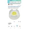 White Plastic FIFO Bottle Cap with Medium Yellow Dispensing Valve