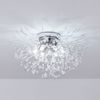 Chandelier Fireworks Flush Mount Light LED Modern Crystal Ceiling Light Fixture