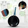 11 Pc Pots and Pans Set Non Stick Cookware with Ceramic Coating, Ergonomic Handl