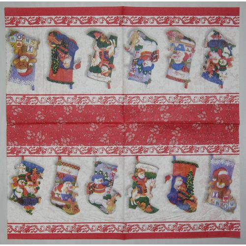 (36) 4 Assorted Paper Napkins, 5 each (13x13 cm 2 ply)