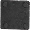 Slate Plate, 4.9 inches (10 cm), Square Plate, Black