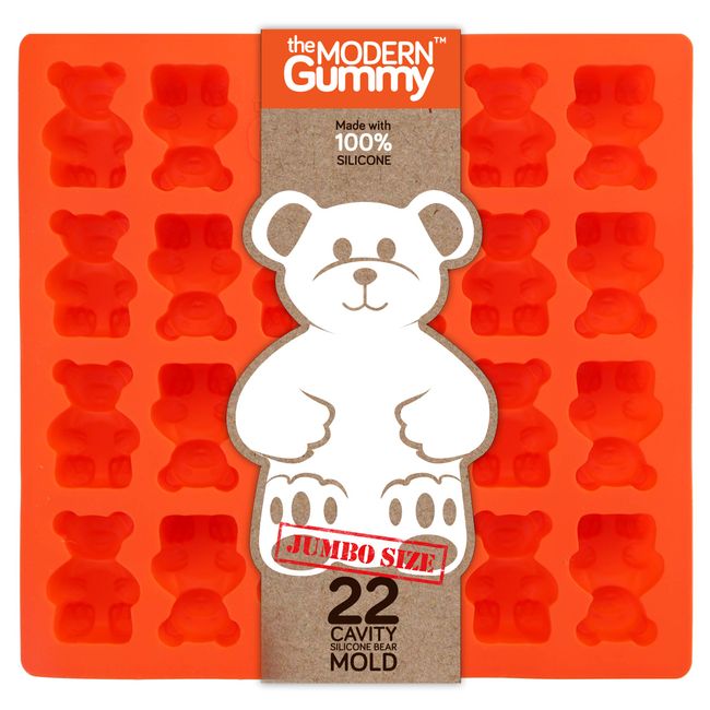Large Gummy Bear Mold Candy Molds,Silicone Gummy Molds, Candy Mold,Non-stick  Chocolate Gummy Molds with Droppers Food Grade Silicone Candy Molds 