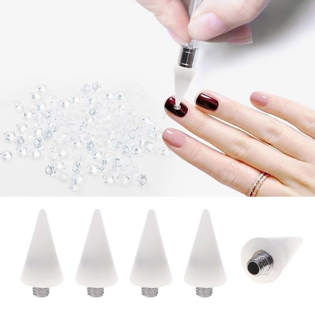 Dual-ended DIY Diamond Painting Point Drill Pen Dotting Pen Rhinestone  Studs Picker Wax Pencil Manicure Nail Art Tool
