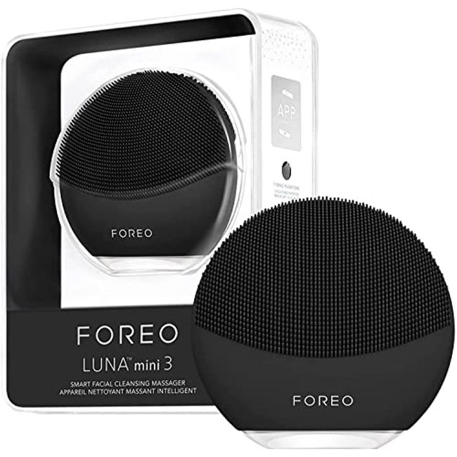 FOREO LUNA mini 3 for Midnight FOREO Smart Cleansing Device Electric Facial Cleansing Brush Made of Silicone