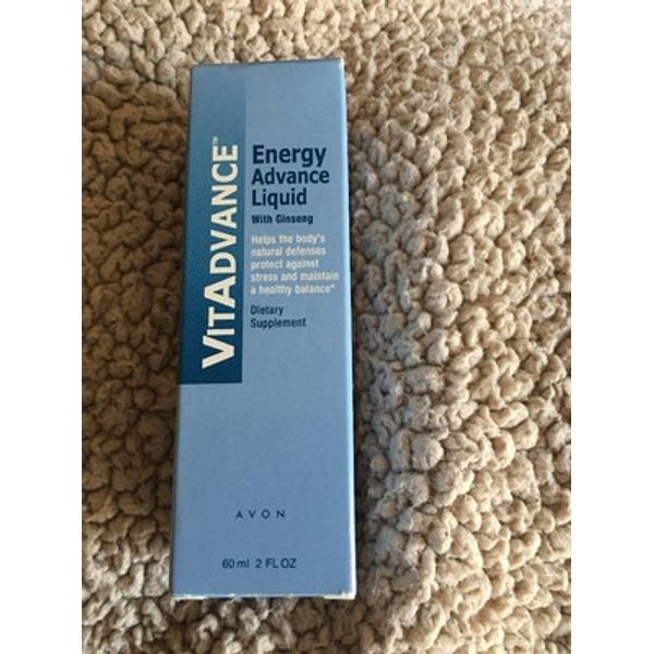 Avon Vitadvance Energy Advance Liquid With Ginseng Dietary Supplement