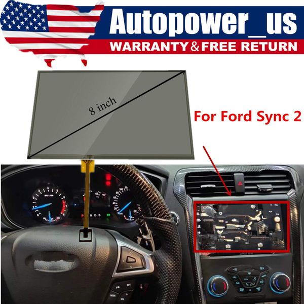 FOR FORD Sync 2 REPLACEMENT TOUCH-SCREEN glass Digitizer 8" Radio navigation