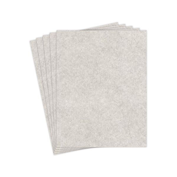Gray Parchment Paper, 8.5 X 11 Inches, 24 Lb, 50 Sheets Per Pack.