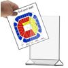 8.5"W x 11"H Sign Holder Top Load Double Sided Table Tent 6 Pack