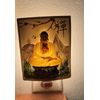 Solemn Buddha Polyresin wall plug-in night light home decor'