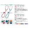 As One 0-1670-04 Navis Stethoscope, Inner Spring Type, Single, Blue