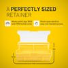 Plano Edge Terminal Medium Hook Retainer Box, Yellow, 2-Pack, Includes Hook Retainer Tackle Tray, Fishing Storage