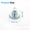 sourcing map Knurled Thumb Nuts, 15Pcs M3x0.5mm Iron Round Knobs Fasteners for 3D Printer Part, Silver Tone