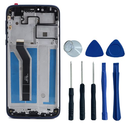 Avvood for Motorola Moto G7 Power G7 Supra XT1955 T1955-6 XT1955-5 G7 Power XT1955DL LCD Screen Display Touch Digitizer Assembly with Frame Replacement 6.2"