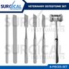6 Pcs Veterinary Osteotome Set German Grade Surgical Instruments Kit
