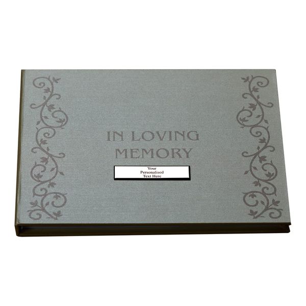 ukgiftstoreonline Personalised Memory Funeral Book Remembrance Guest Book