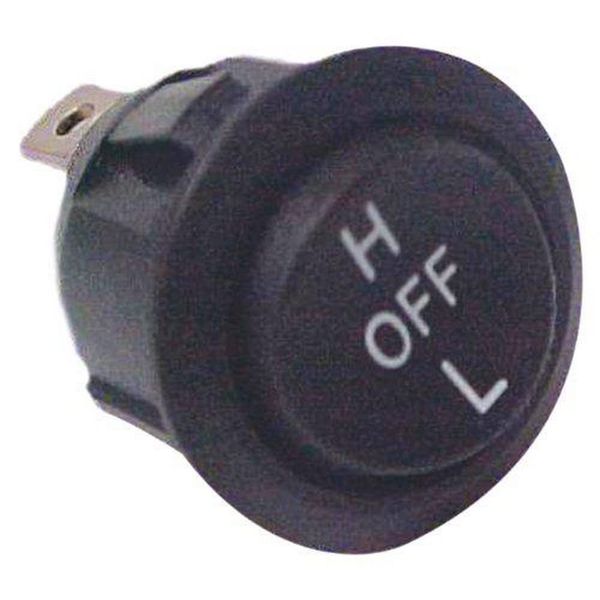 Symtec 300005 Replacement Hi-Low Flush Mount Rocker Switch for ATV Snowmobile Hand Warmer