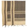 MFH PLO Halstuch mit Fransen Shemagh (Sand/Schwarz/115x110 cm)