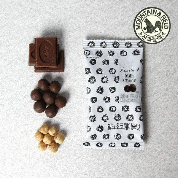 [Sangwadeulae] Milk Chocolate Hazelnuts 30 Packs / Chocolate Balls, Milk Chocolate Hazelnuts x 30 Packs, 30 Packs