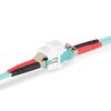 StarTech.com LC Fiber Coupler, LC/UPC Duplex Keystone Jack, Fiber Optic Keystone Coupler for Patch Panel