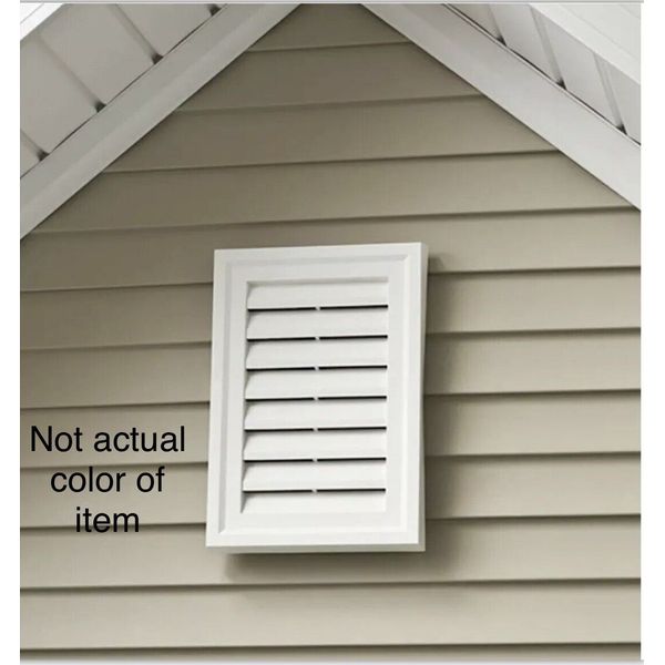 Colonial Blue Gable Vent 12”x18” J-Block Rectangle Vinyl Siding Accessories #137