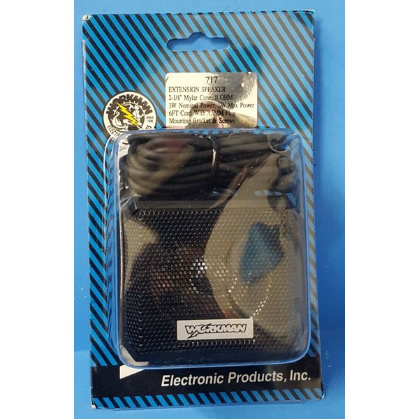 Workman 717 2-1/4" Compact Heavy Duty Extension Speaker, 8ohm, 6ft cord