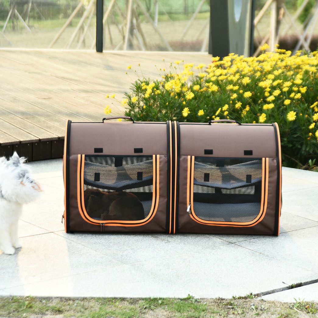 Classic Pet Carriers Dogs Bags Luxury Oxford Outdoor Cats Puppies