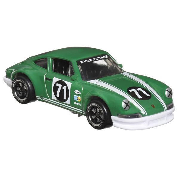 Hot Wheels Collectible Die-Cast Vintage Racing Club Vehicle - Green Sports Car - Inspired by 1971 Porsche 911 - HRT81-5/6