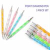 Nail Art Accessories Kit Pen Dotting Tools Brushes Decoration Rhinestones Set