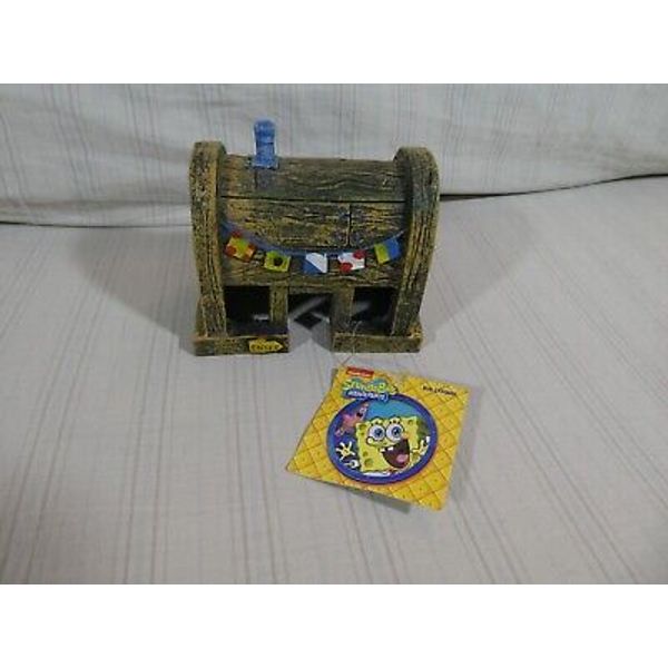 Nickelodeon Spongebob Squarepants Krusty Krab Small Aquarium Ornament NOS T1